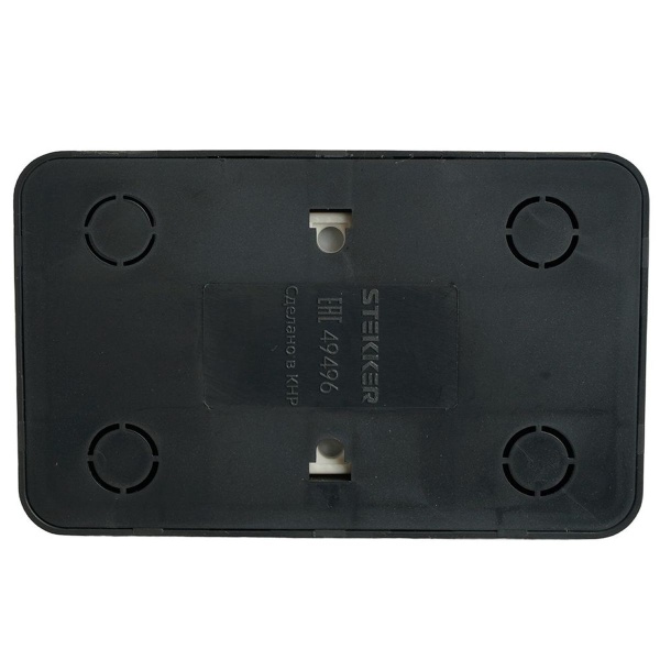 Розетка двойная 2P Stekker София черный матовый MST10-12-05 49496