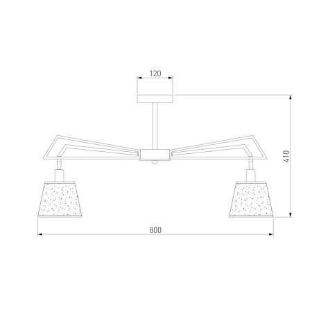 Потолочная люстра Eurosvet 60082/8 золотая бронза