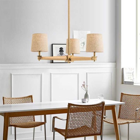 Подвесная люстра Imperium Loft Jorgenson D85 Beige/Dark Wood 102089-26