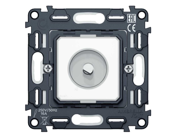 Механизм терморегулятора с датчиком для теплого пола с подсветкой Ambrella Volt 16A-250V QUANT (EXTRA CONTROL) VM1381