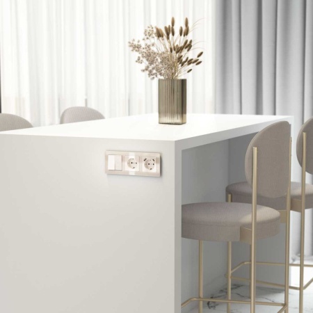 Розетка Werkel айвори акрил W1171043 4690389197086