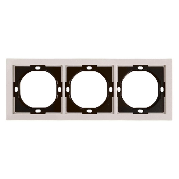 Рамка 3-местная, Stekker Мия, PFR00-3003-08, пудровый жемчуг 50488