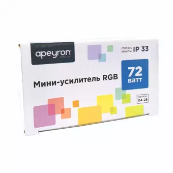 Мини-усилитель RGB Apeyron 12/24V 04-25