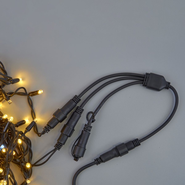 Провод-разветвитель для гирлянд Uniel UCX-F90 S3/0.4M/BK UL-00013235