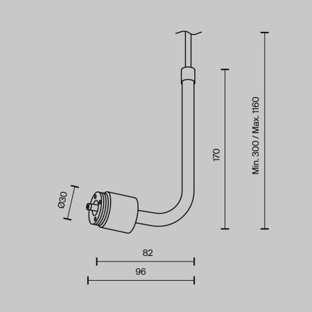 Аксессуар Maytoni Technical CA024PL-P-B