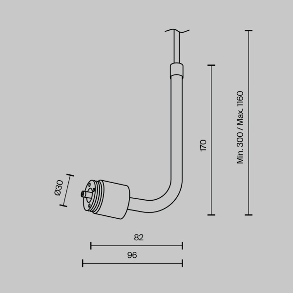 Аксессуар Maytoni Technical CA024PL-P-B