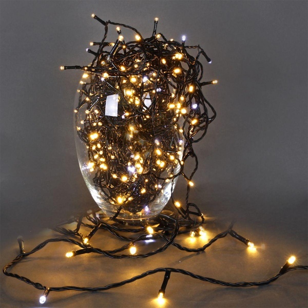 Cветодиодная гирлянда Sneha нить 24V теплый белый мерцающий A-969 WW/WT FLASH