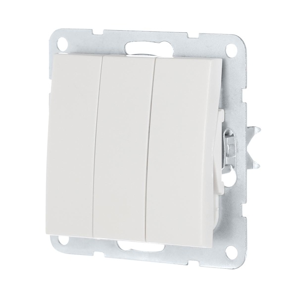 Выключатель LK Studio 3-кл.(схема 1+1+1) 16 A, 250 B (белый) LK60 862104-1