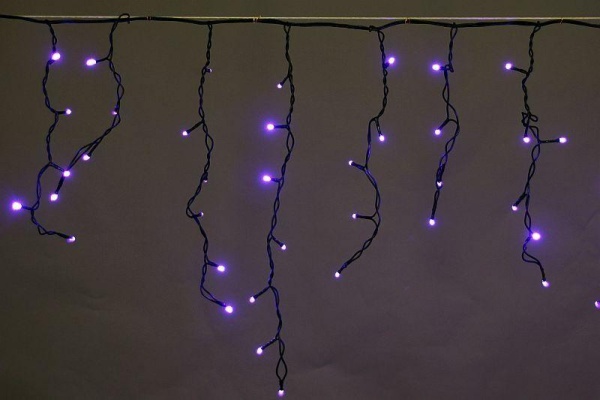 Cветодиодная гирлянда Sneha бахрома 230V синий/белый мерцающий A-056AR BL/WT FLASH