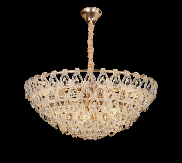 Люстра подвесная Alfa Light F4024-40 600mm SDG E14x12