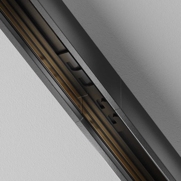 Коннектор прямой Exility X накладной/встраиваемый, черный Maytoni Technical EXILITY X Accessories for tracks Exility X TRA239C-21B