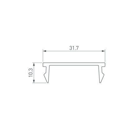 Рассеиватель Arlight Line-S-W32-2000 Opal 041582