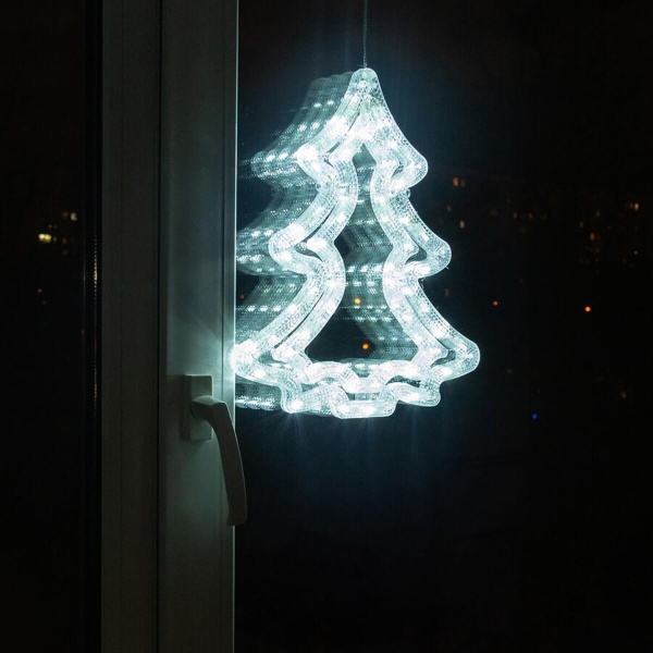Подвесной светодиодный светильник «Ёлочка» Uniel ULD-H3543-070/STA White IP20 Xmas Tree UL-00001405 Подвесной светодиодный светильник «Ёлочка» Uniel ULD-H3543-070/STA White IP20 Xmas Tree UL-00001405