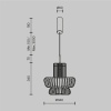 Подвесной светильник Maytoni MOD465PL-L12BK3
