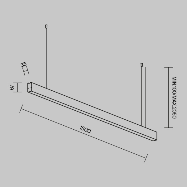 Линейный светильник Maytoni Technical LL312038