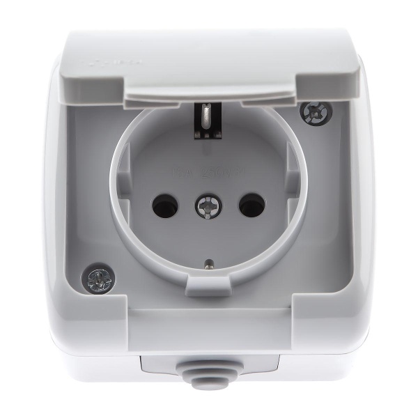 Розетка ЭРА Intro Atlantic Schuko 2P+E 16A 250V с крышкой 5-201-03 Б0050945 Розетка ЭРА Intro Atlantic Schuko 2P+E 16A 250V с крышкой 5-201-03 Б0050945