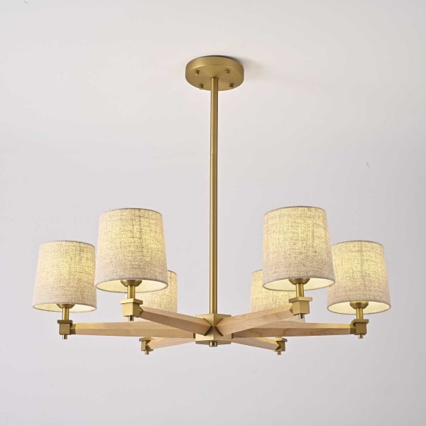 Подвесная люстра Imperium Loft Jorgenson D85 Beige/Light Wood 203573-26