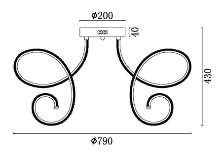 Потолочная светодиодная люстра Freya Crosby FR6044CL-L114G