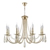 Подвесная люстра Crystal Lux Victoria SP8 Gold/Amber Подвесная люстра Crystal Lux Victoria SP8 Gold/Amber
