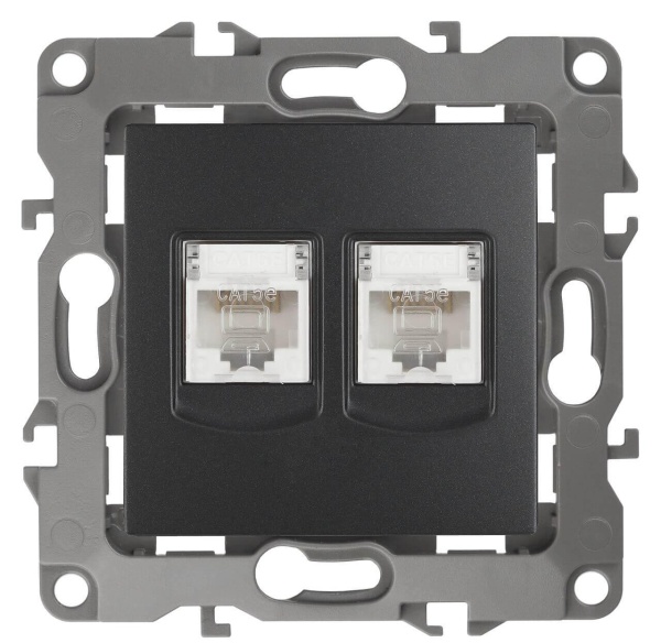 Розетка информационная 2XRJ45 ЭРА 12 12-3108-05 Б0014733 Розетка информационная 2XRJ45 ЭРА 12 12-3108-05 Б0014733