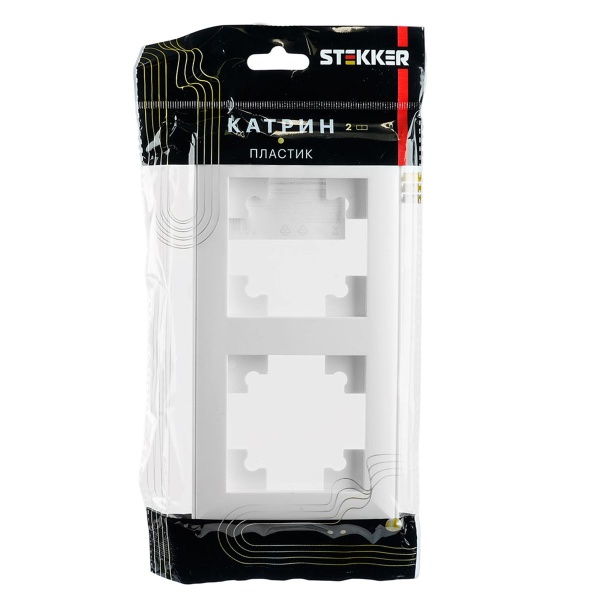 Рамка 2-постовая Stekker Катрин белый PFR00-7002-01 39793