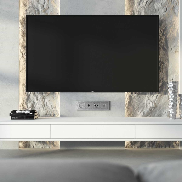 Розетка Werkel Hammer Ethernet RJ-45 серебряный W1281006 4690389163036