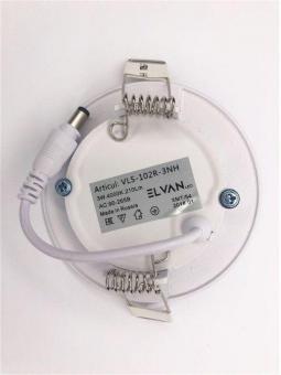Встраиваемый светодиодный светильник Elvan VLS-102R-3W-WH-Wh