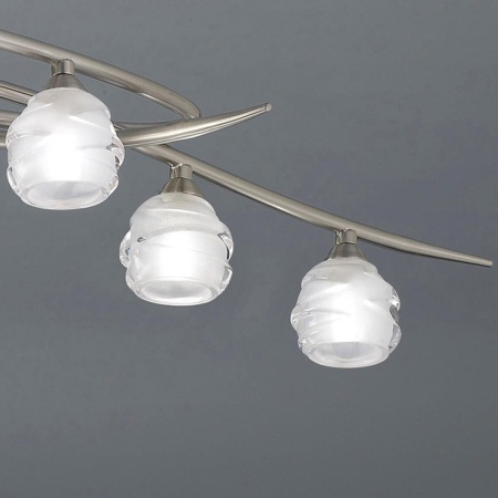 Подвесная люстра Mantra Loop Satin Nickel 1810