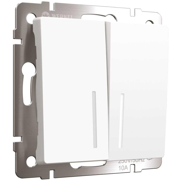 Выключатель Werkel двухклавишный W1122161 4690389191855