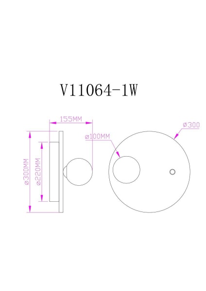 Бра Moderli Cavity V11064-1W