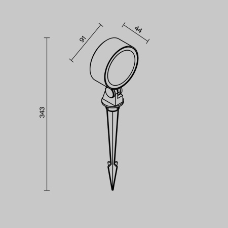 Ландшафтный светильник Maytoni Outdoor O495FL-L18B3K