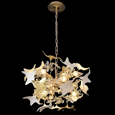 Подвесная люстра Crystal Lux LETISIA SP9 GOLD Подвесная люстра Crystal Lux LETISIA SP9 GOLD