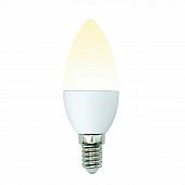 Лампа светодиодная (UL-00002373) E14 6W 3000K матовая LED-C37-6W/WW/E14/FR/MB PLM11WH