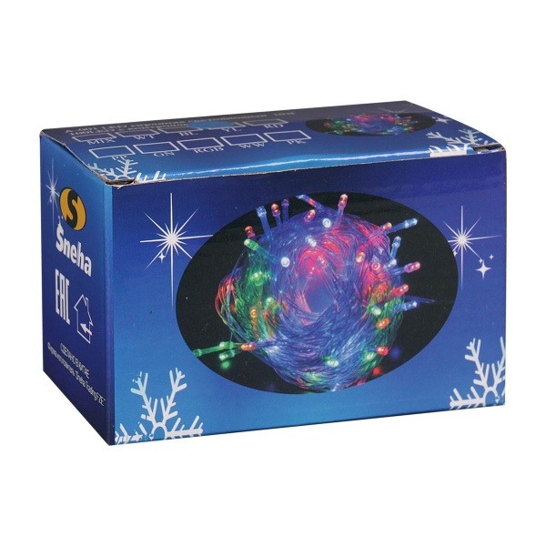 Cветодиодная гирлянда Sneha нить 230V теплый белый 8 режимов A-001 LED WW