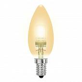 Лампа галогенная Uniel E14 28W золото HCL-28/CL/E14 candle gold 04118