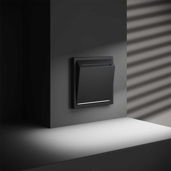 Выключатель встраиваемый S70 карточный 16А, (графит) Voltum VLS010707