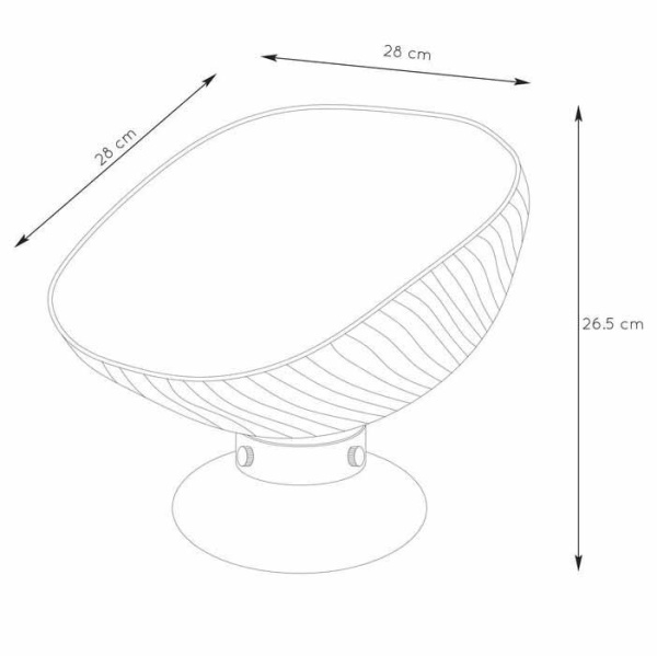 Настольная лампа Lucide Extravaganza Goblett 03526/01/33