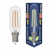 Лампа светодиодная (UL-00007129) Uniel E14 5W 3000K прозрачная LED-Y25-5W/3000K/E14/CL GLZ04TR