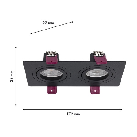 Встраиваемый светильник Favourite Lamppu 4646-2C