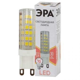 Лампа светодиодная ЭРА G9 7W 2700K прозрачная LED JCD-7W-CER-827-G9