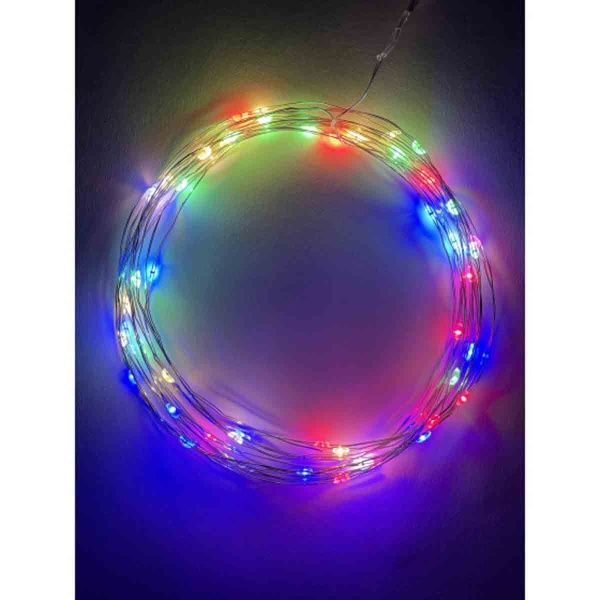 Светодиодная гирлянда ЭРА нить мультиколор ENIN -5NM Б0047959