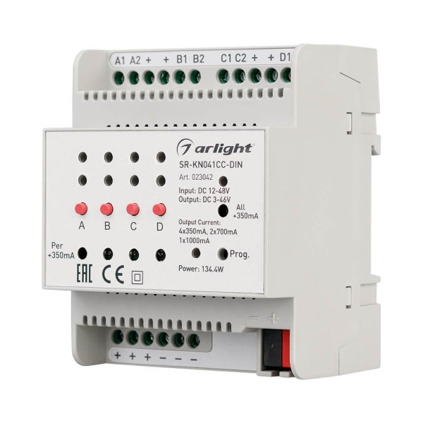 Контроллер тока Arlight SR-KN041CC-DIN 023042 Контроллер тока Arlight SR-KN041CC-DIN 023042