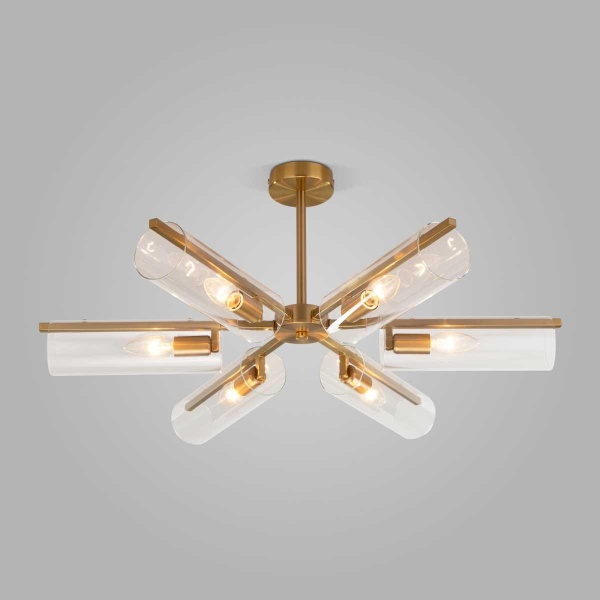 Потолочная люстра Eurosvet Trompeta 70144/6 латунь