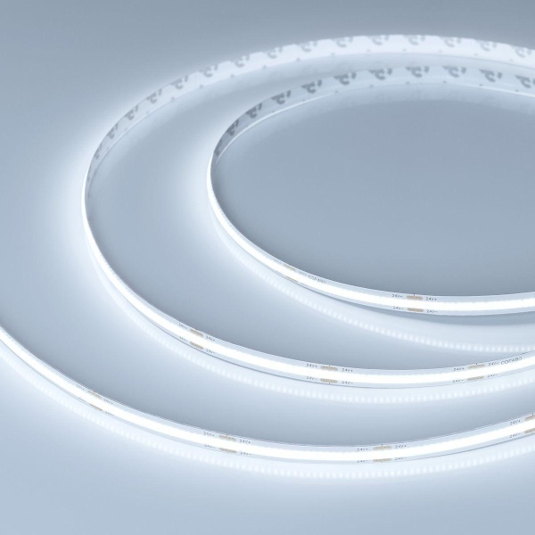 Светодиодная лента Arlight 10W/m 480Led/m CSP холодный белый 20M COB-X480-8mm 24V White6000 048022
