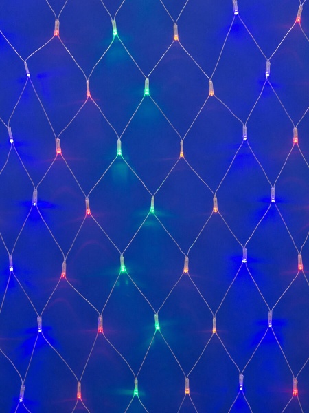 Светодиодная гирлянда Uniel сетка 220V разноцветный ULD-N4207-320/DTA MULTI IP20 06731