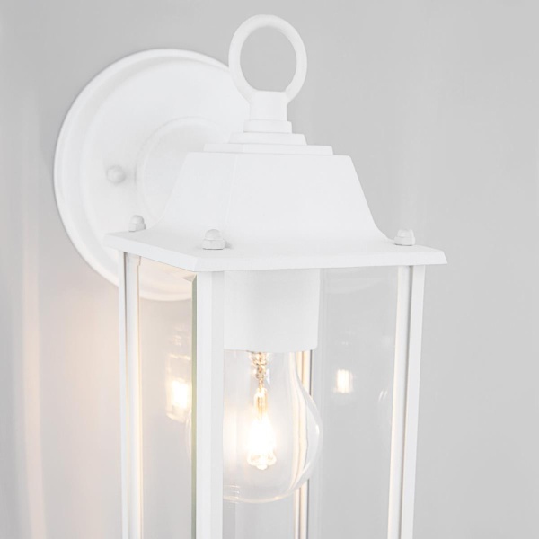 Уличный настенный cветильник Elektrostandard 1008D Brick белый a038439