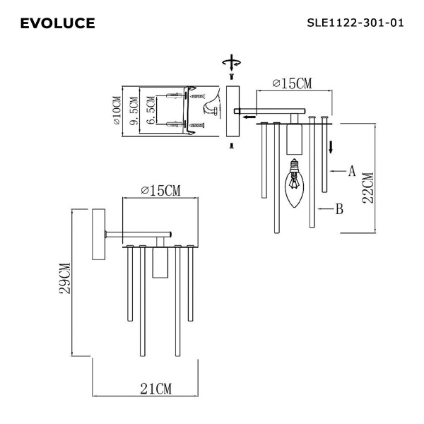 Бра Evoluce Lynden SLE1122-301-01
