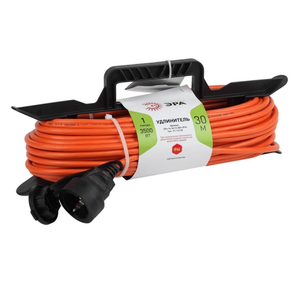 Удлинитель силовой ЭРА UFx-1e-3x1.5-30m-IP44 Б0046830 Удлинитель силовой ЭРА UFx-1e-3x1.5-30m-IP44 Б0046830