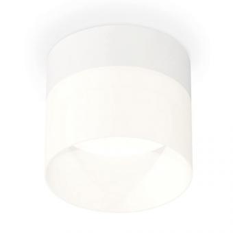 Комплект накладного светильника с акрилом SWH/FR белый песок/белый матовый GX53 XS8101016 (С8101, N8402)