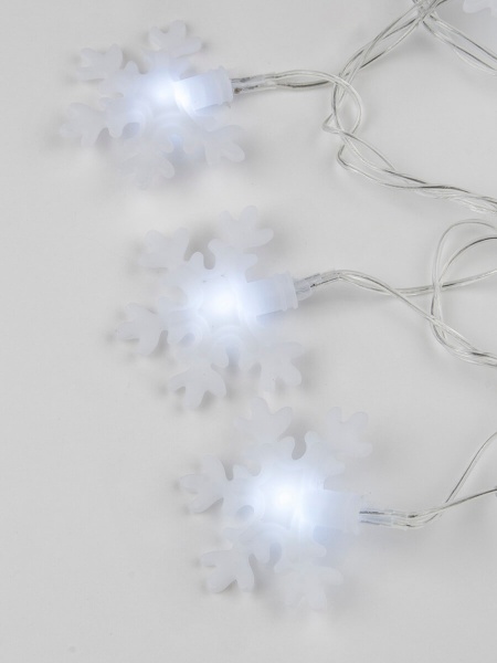 Светодиодная гирлянда Uniel снежинки 220V белый ULD-S0700-050/DTA White IP20 SNOWFLAKES-2 07935